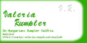 valeria rumpler business card